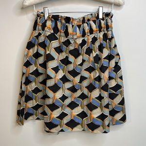 Colorful Flared Flirty Skirt by Milly, Size M